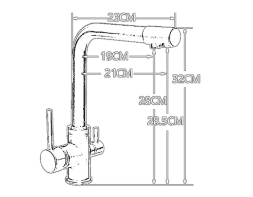 The Golden Kitchen Faucet Sanhe Keeps Drinking Pure Water