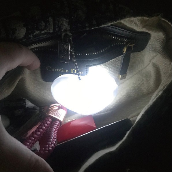 Heart Sensor LED Handbag Light