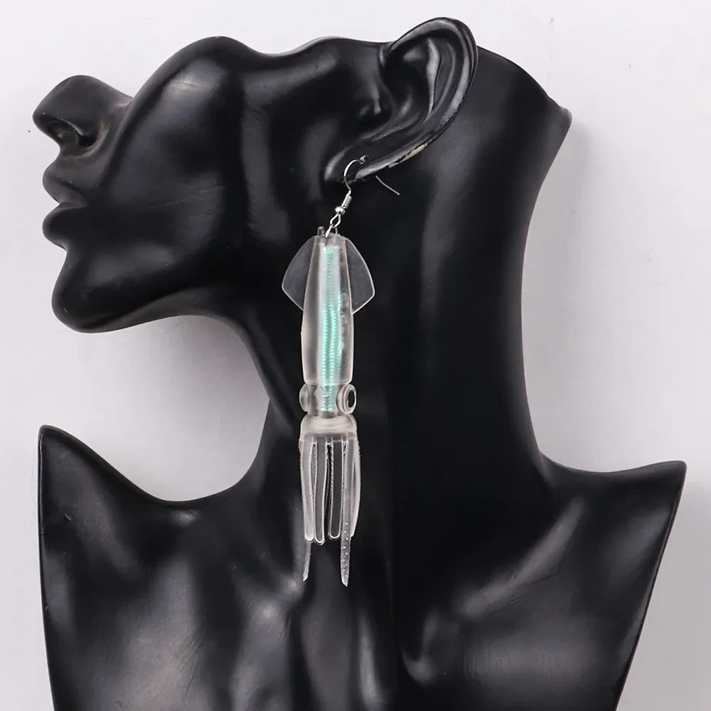 Personality Trend Squid Squid Pendant Earrings