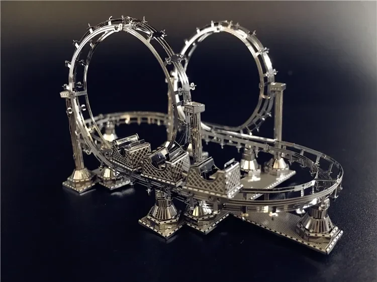 Roller coaster metal toy