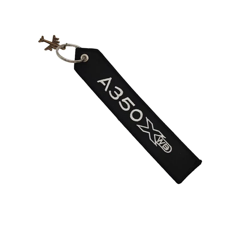 Logo Embroidery Keychain Pocket Aviation