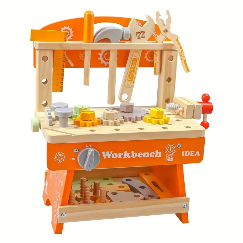 Wooden Building Toy Set