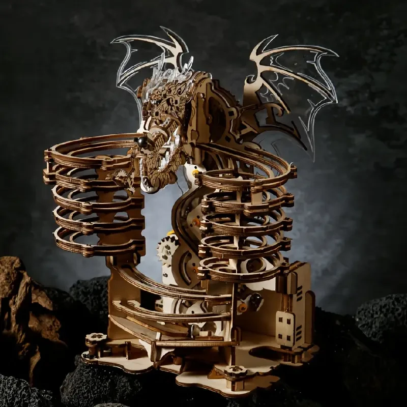 3D Wooden Puzzles for Adults Dragon Model Kit