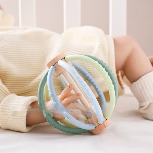 Children's Teether Hand Ball Three-dimensional Rattle Soothing Molar Toys
