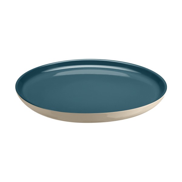 XL Plate 28cm - Blue Flame/Ivory - Emile Henry