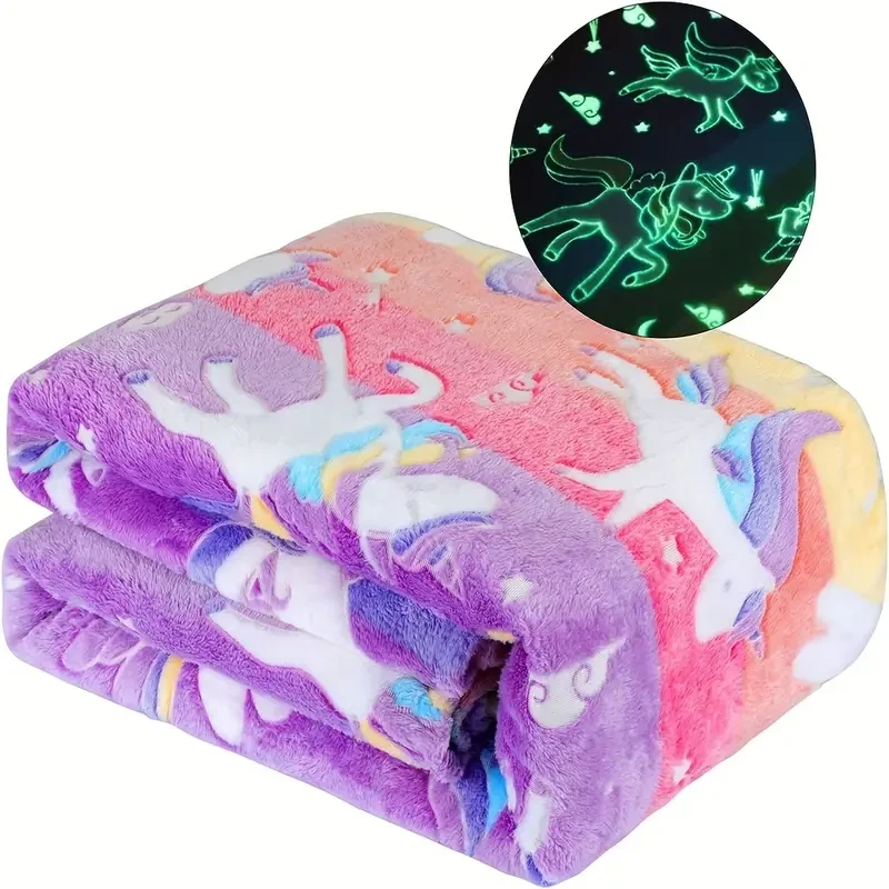 Glow-in-the-Dark Unicorn Blanket