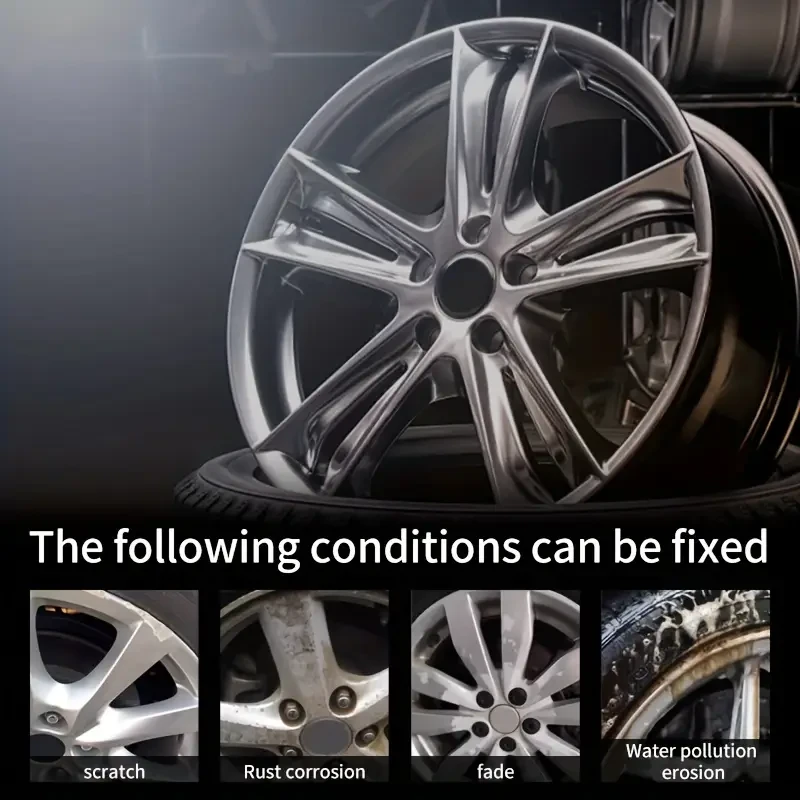 Car Wheel Rim Scratch Refurbishment Paste, Tire Rim Scratch Paint Repair Paste