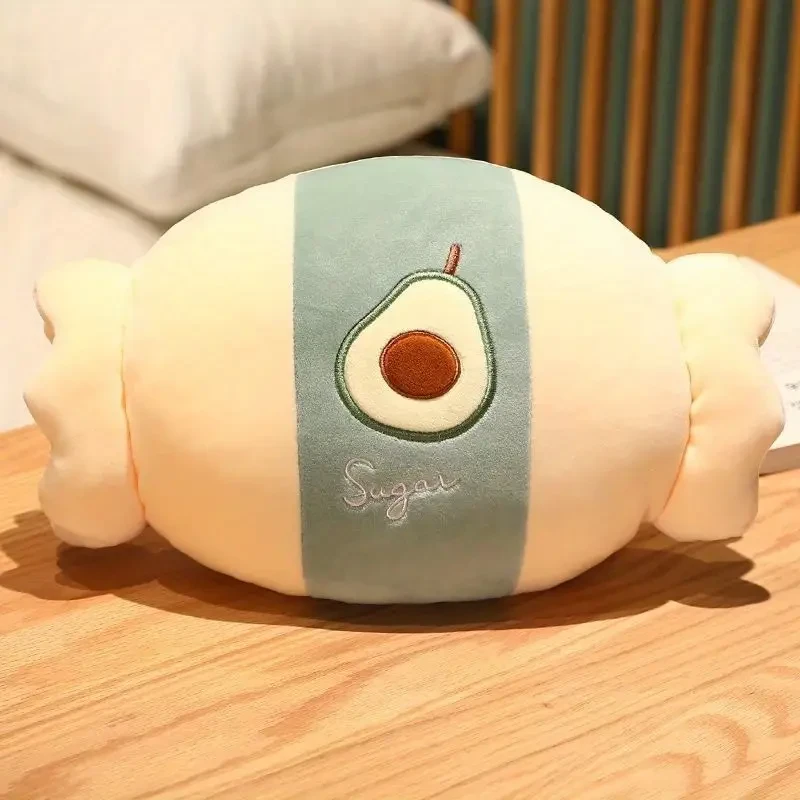 Cozy Candy-Themed Plush Hand Warmer Pillow