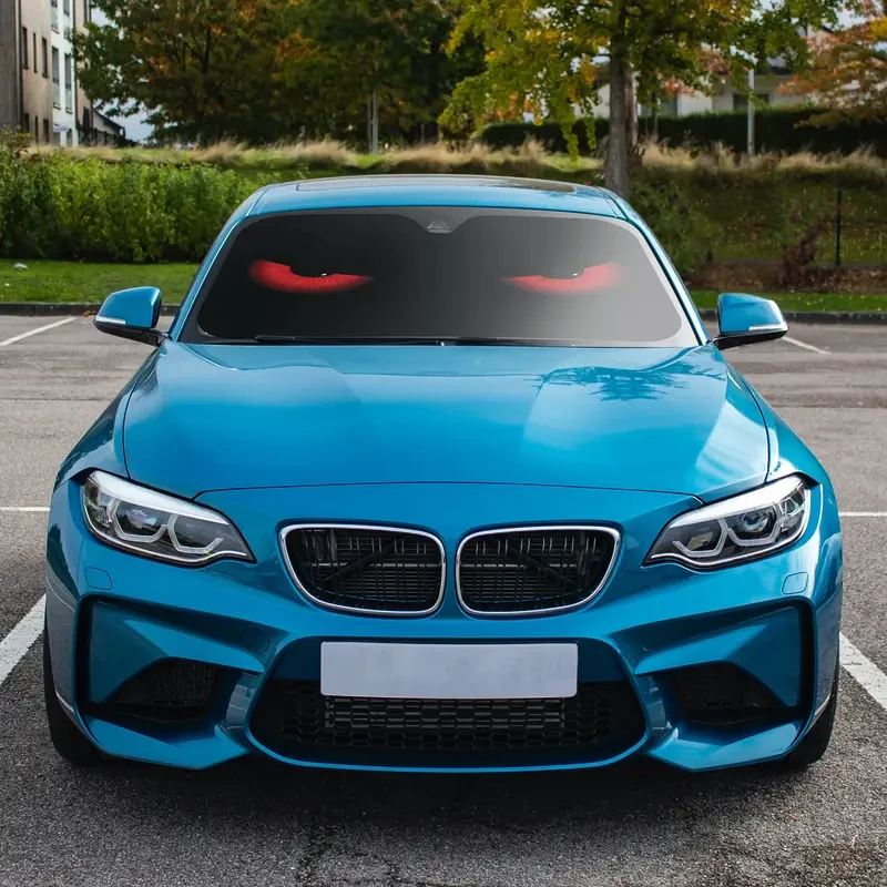 Red Eyes UV-Blocking Car Sun Shade