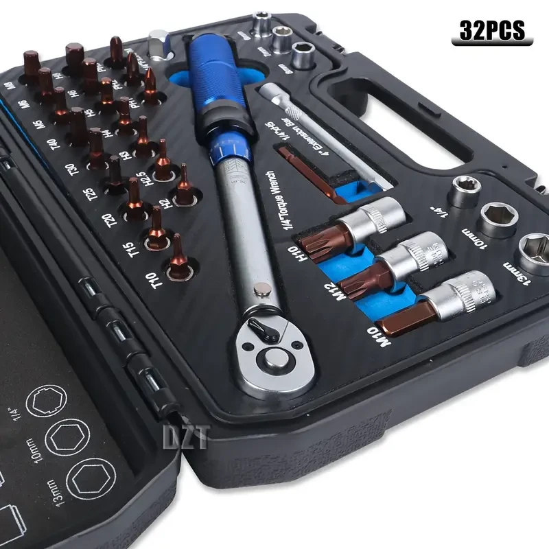 32pcs 1/4 Torque Wrench Set