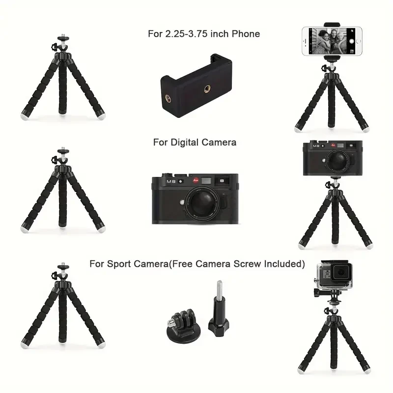 Flexible Mini Phone 360 Rotating Tripod