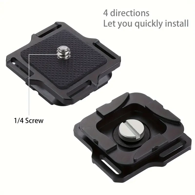 PULUZ Action Camera Base Fixing Bracket & Backpack Strap Clip