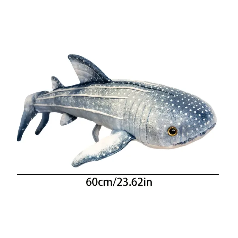 1pc Adorable Blue Whale Plush Toy