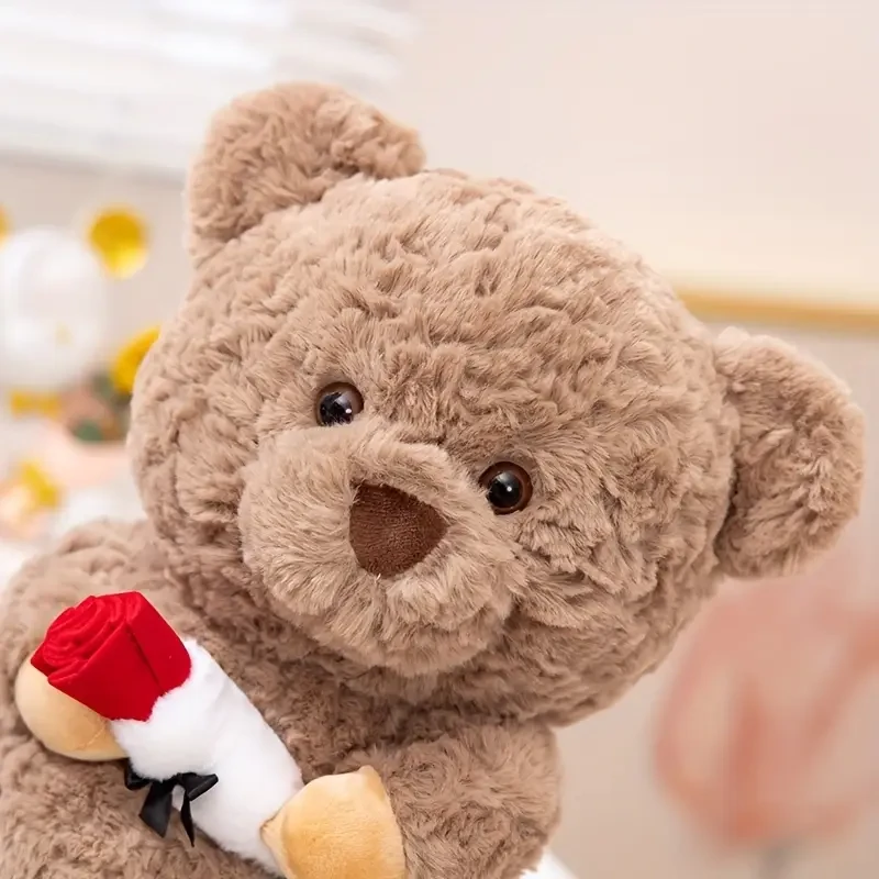 Cute Simulate Rose Teddy Bear