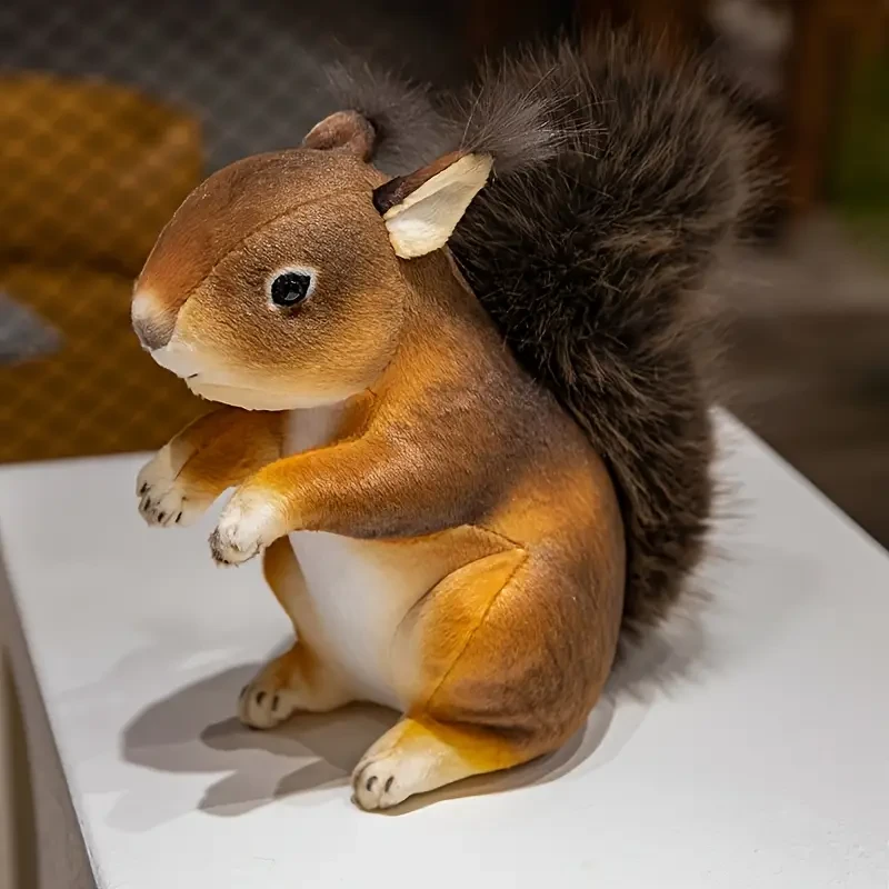 TINATOY Lifelike Squirrel Plush Toy