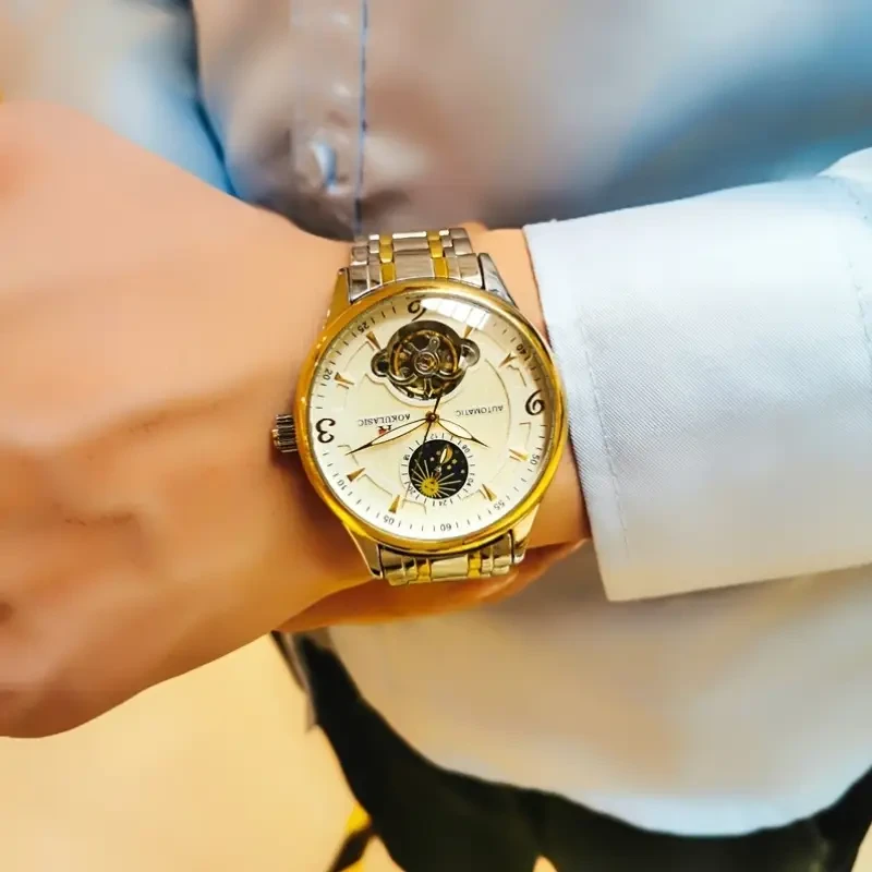 Stylish Business Tourbillon Skeleton Watch for Men