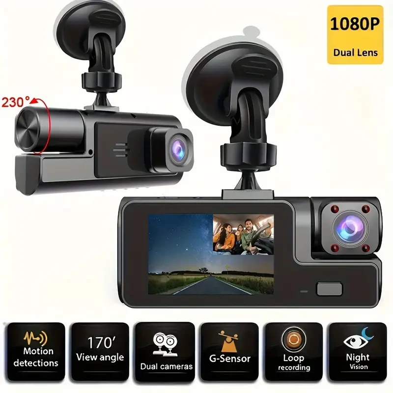 ZKCAMSPY HD 1080P Dash Cam with 170 Wide Angle