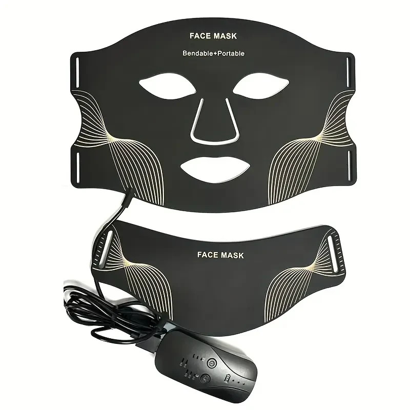 ELON-YC Rechargeable 7-Color LED Facial & Neck Mask