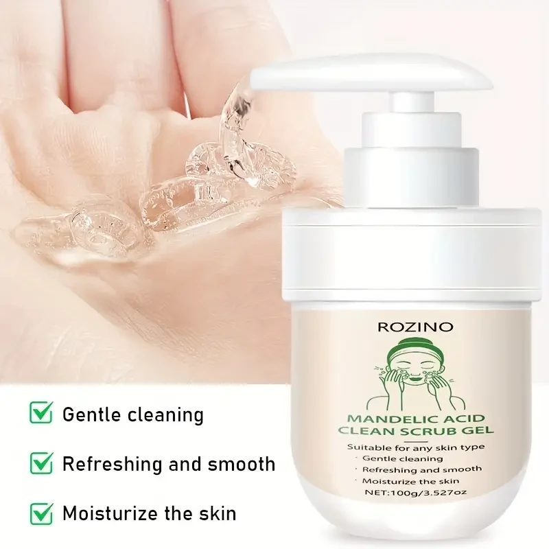 Almond Acid Cleansing Scrub Gel in a Pump Format