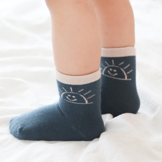 Cartoon Mid-calf Children's Socks Combed Cotton