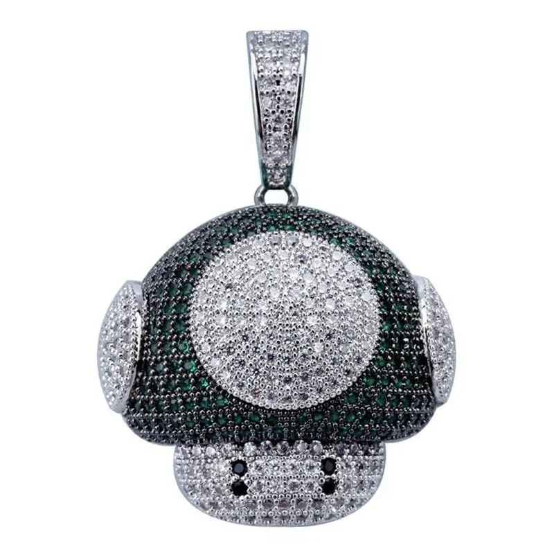 Trendy Ice Mushroom Necklace And Pendant