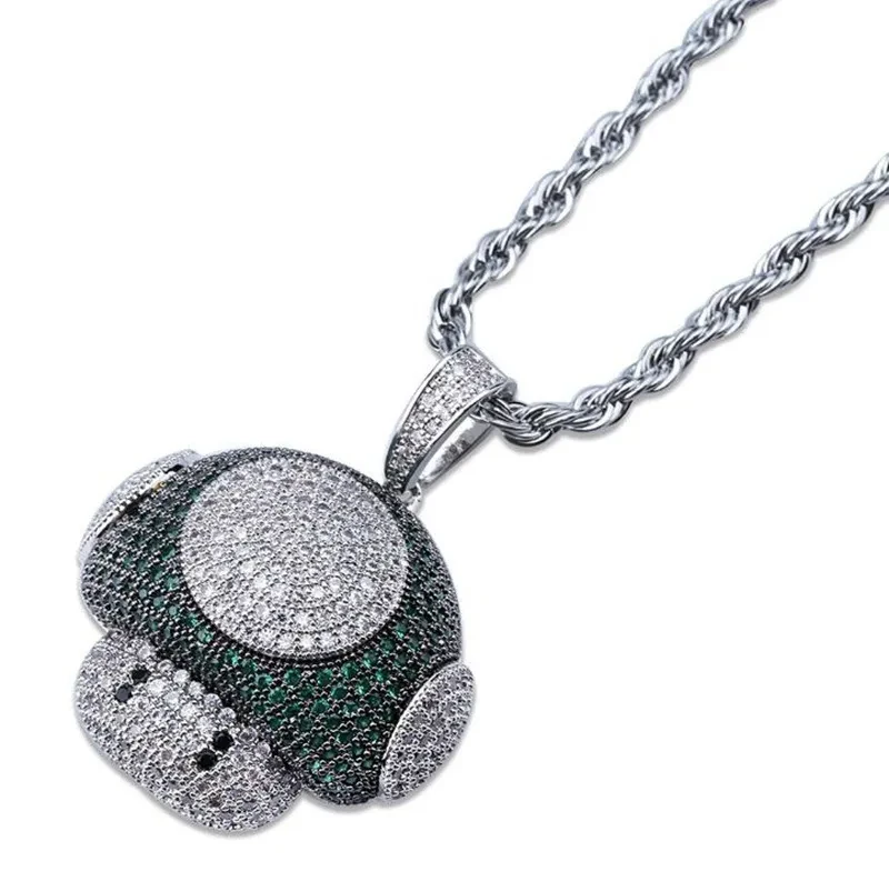 Trendy Ice Mushroom Necklace And Pendant