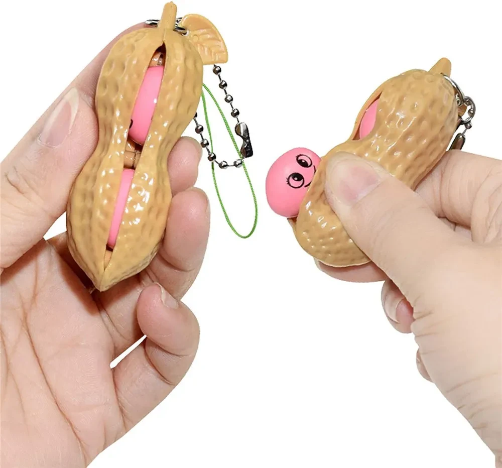 Unlimited Squeeze Pea Edamame Peanut Squeeze Toy Pendant Pendant