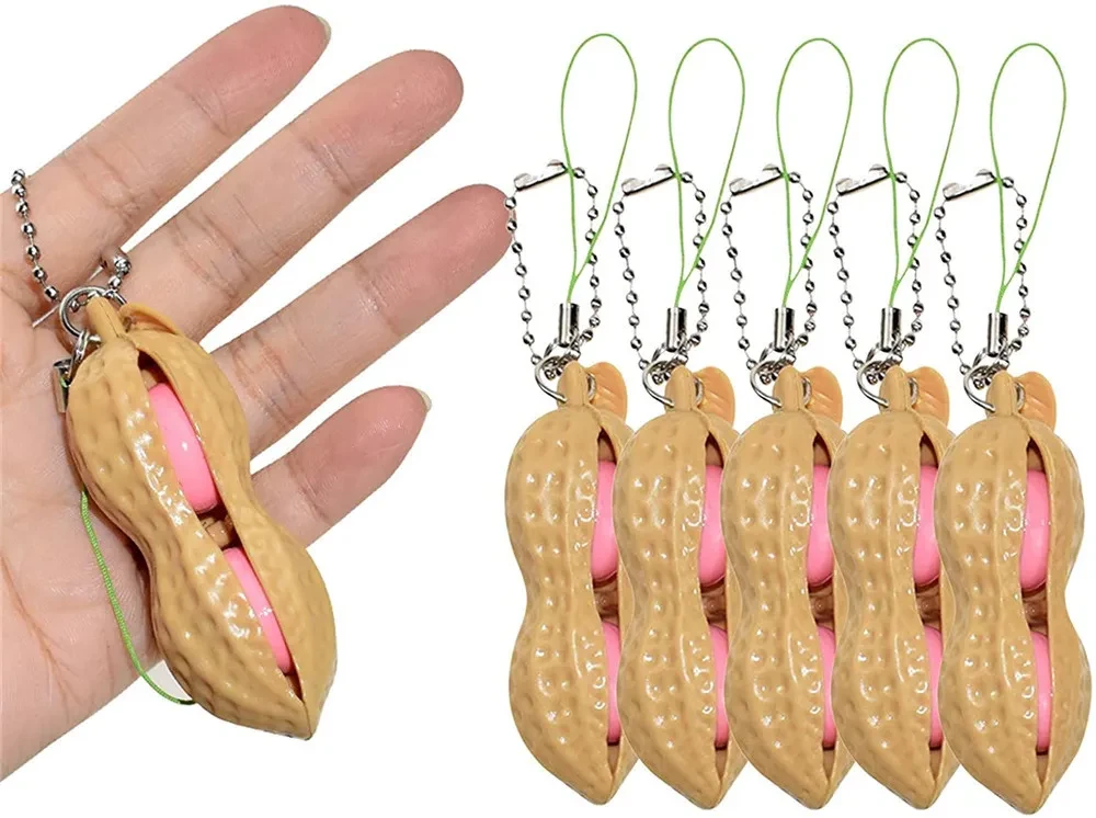 Unlimited Squeeze Pea Edamame Peanut Squeeze Toy Pendant Pendant