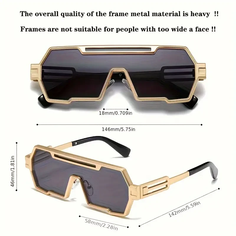 Cool Retro Punk One-piece glasses