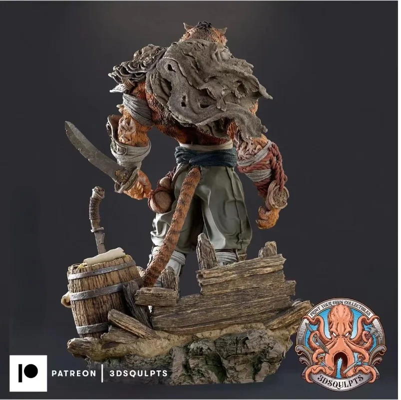 1/24 Scale Resin Tiger Warrior Fantasy Model Kit
