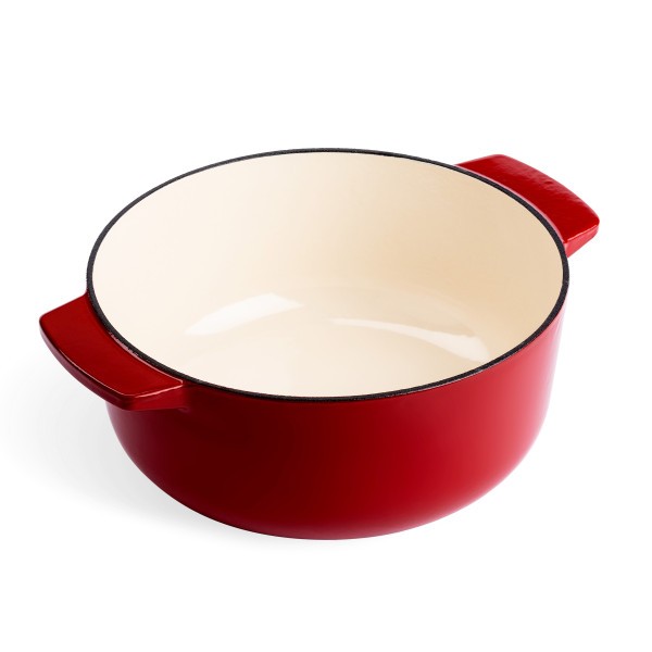Empire Red Covered Round Casserole 26cm/5.2L - KitchenAid