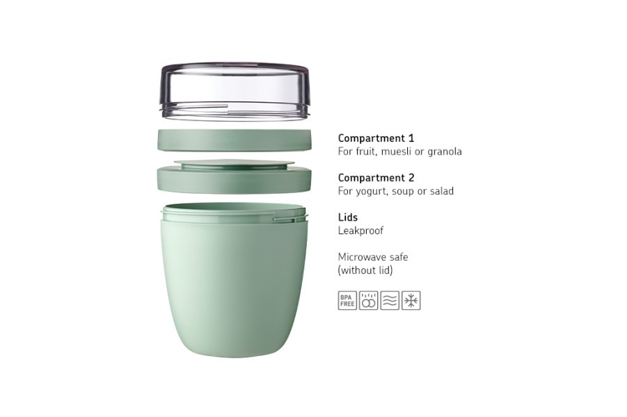 Lunch Pot Ellipse Vivid Blue - Mepal