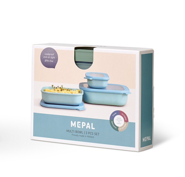 Cirqula Rectangle Small Set 3 Piece Nordic Sage - Mepal