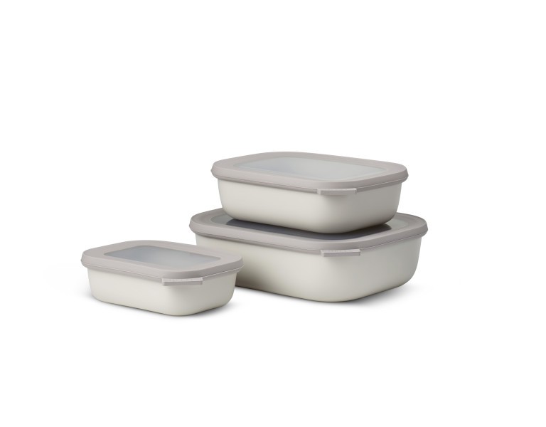 Cirqula Rectangle Small Set 3-Piece Nordic White - Mepal