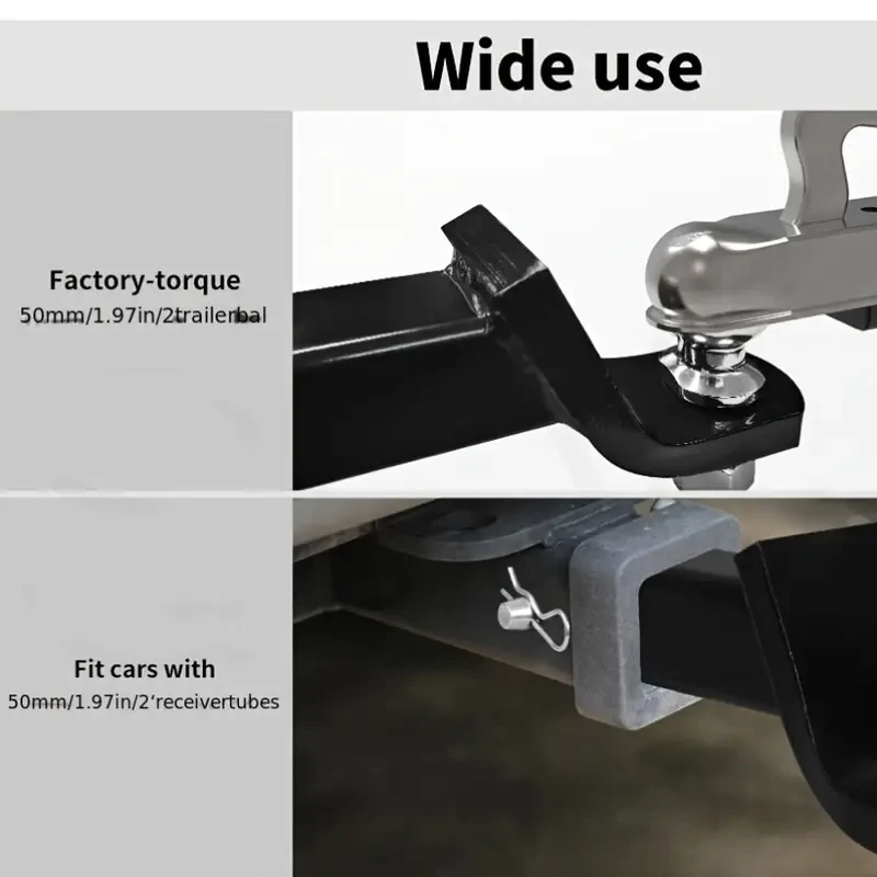 Steel Trailer Hitch Mount with 2-Inch Ball