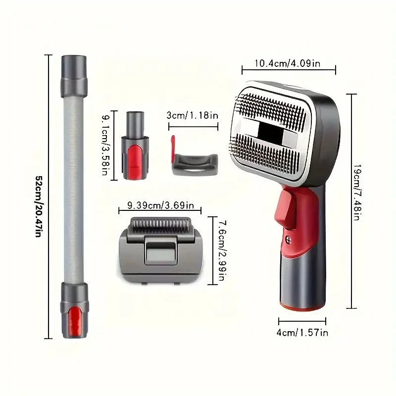Dog Grooming Tool Kit for Vacuum Compatible with Dyson V7/8/10/11