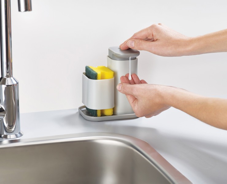 Soap Dispenser With Sponge Holder - Joseph Joseph Duo