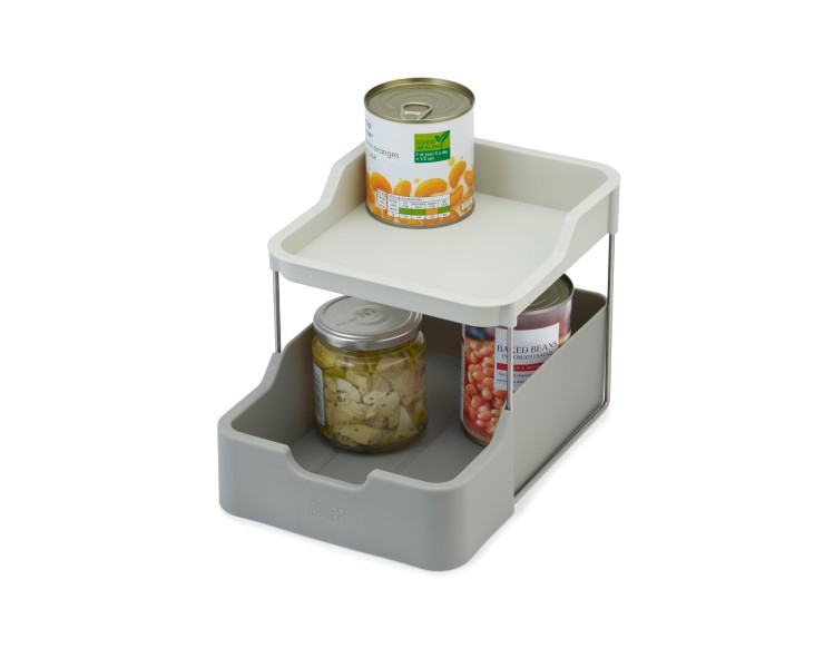 2tier Cupboard Orgniser w/Drawer - Joseph Joseph Duo