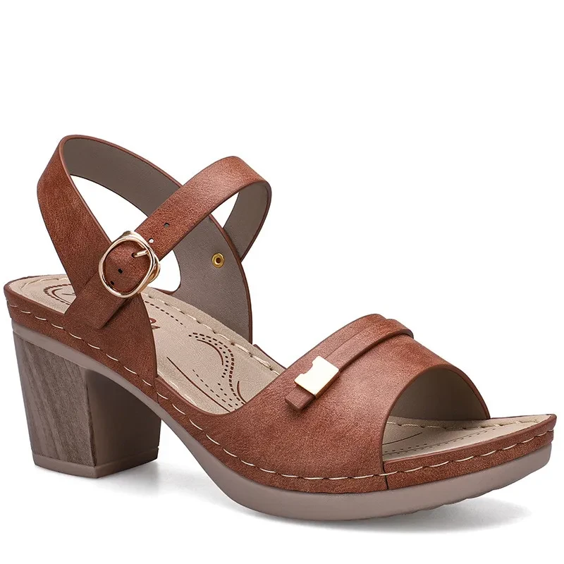 Women's Bohemian Thick Heel Sandals