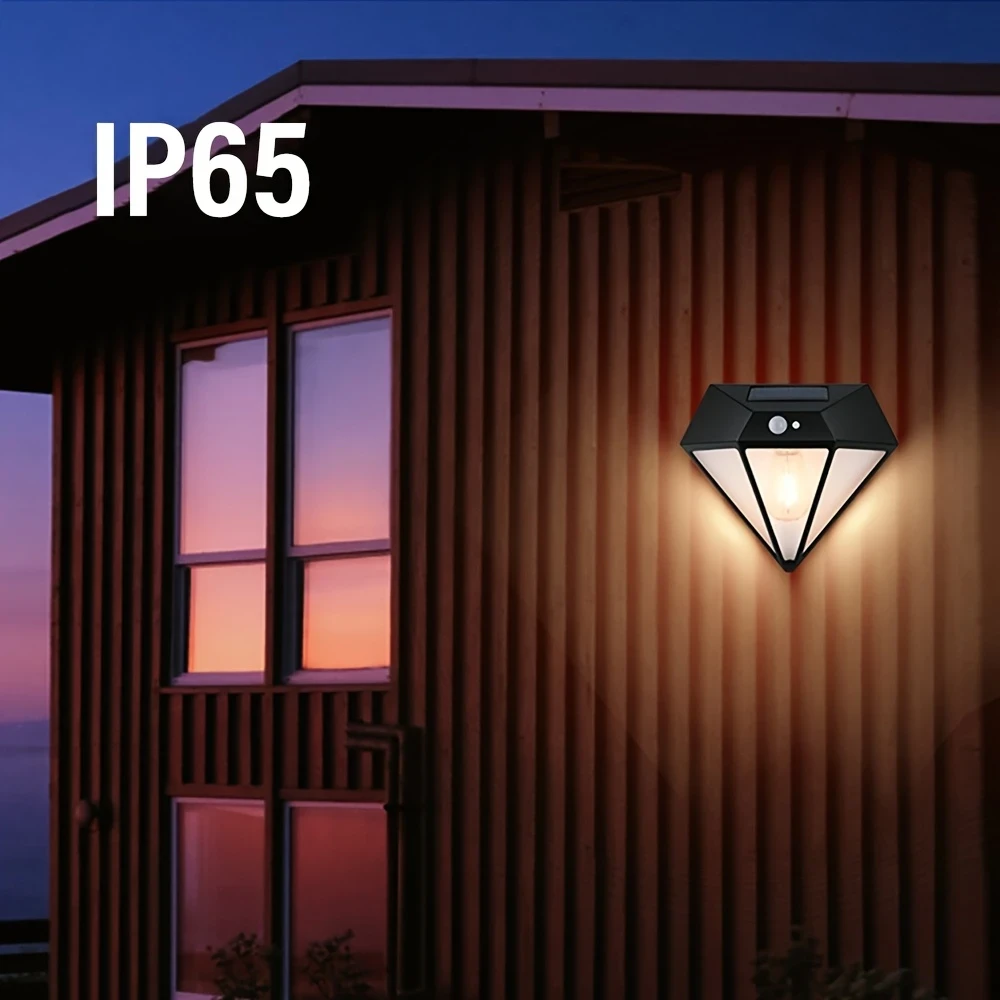 GoldenCentury Solar Wall Light with Motion Sensor