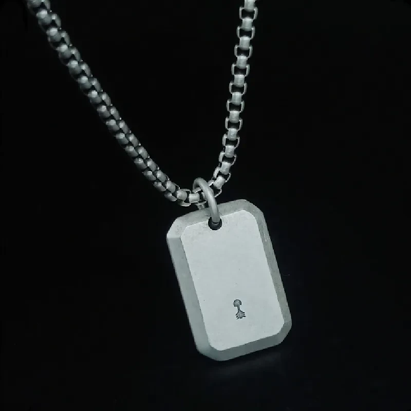 Fashion Retro Double-sided Lettering Pendant