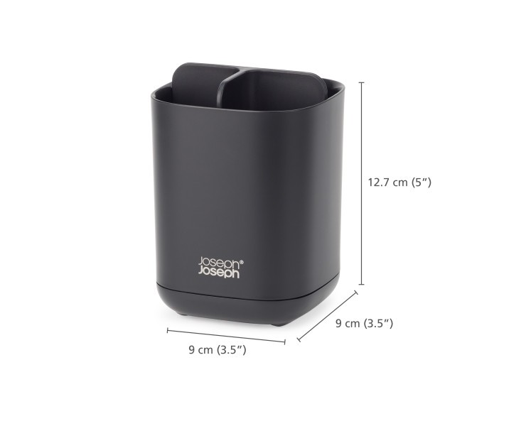 Easystore Toothbrush Caddy - Black - Joseph Joseph