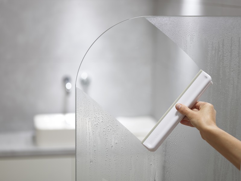 EasyStore Compact Shower Squeegee - Grey/White - Joseph Joseph