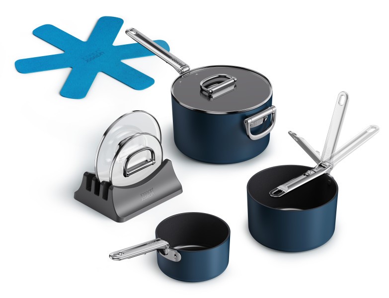 Space 3 Piece Non-Stick Induction Saucepan Set - Joseph Joseph