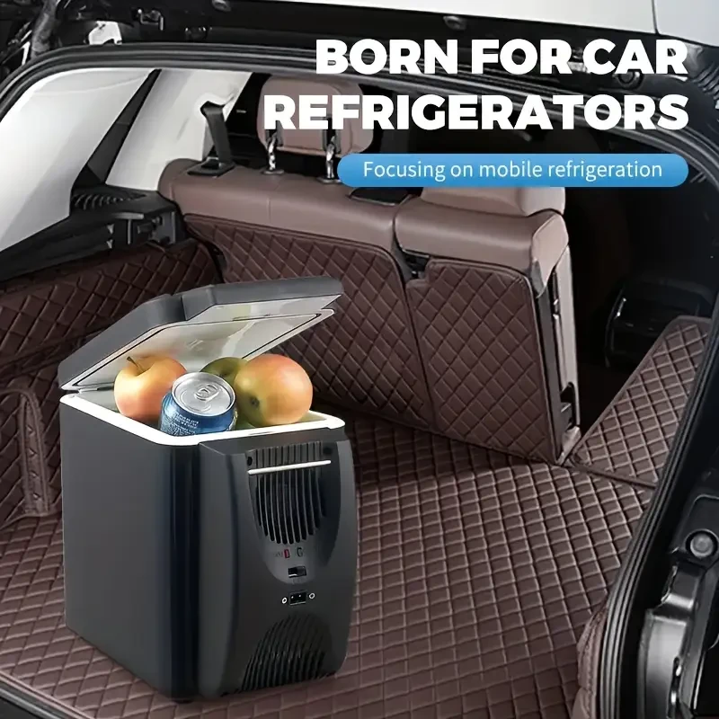 Compact Car Fridge with a Capacity of 6.02 L