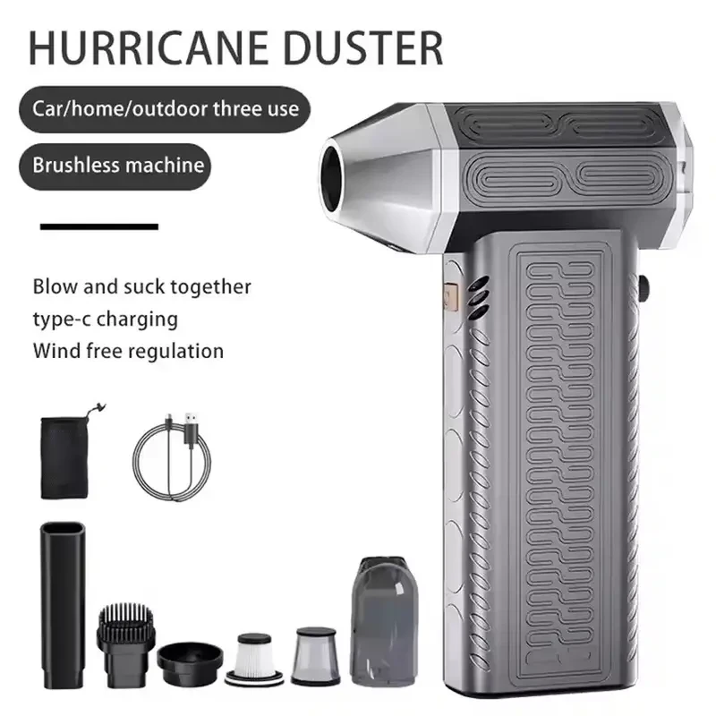 Portable High-Speed Brushless Motor Fan with Accessories