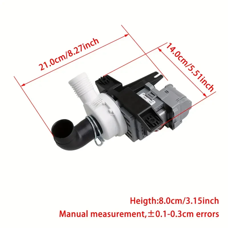Washing Machine Drain Pump W10536347 Suitable for Washing Machine Repair