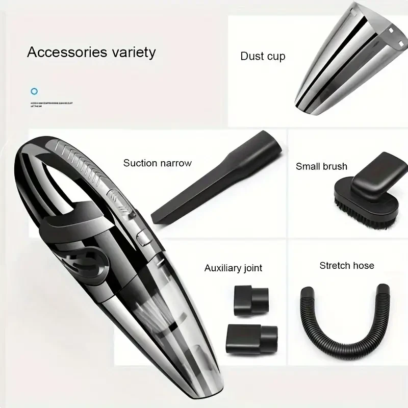 High-Suction Cordless Vacuum Cleaner for Home & Car Cleaning