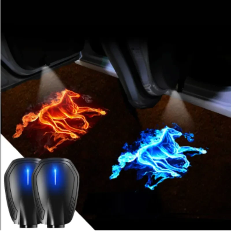 Car HD Rechargeable Wireless Door Welcome Light