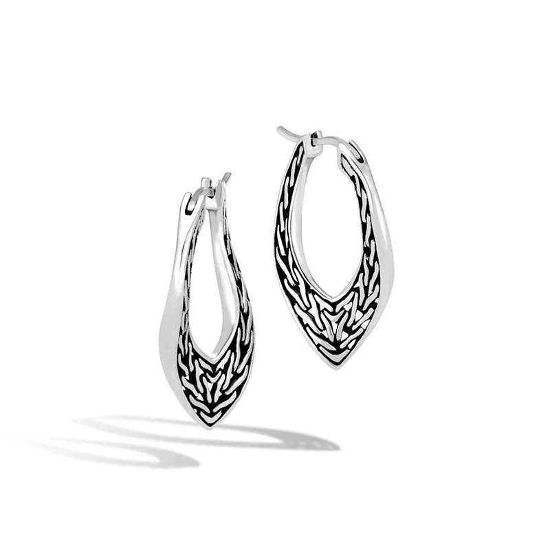 Retro Women's Earrings Hollow Lines